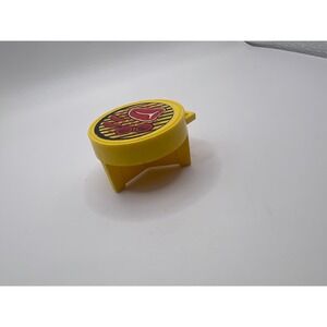 Vintage Fisher Price Little People #990 Yellow BBQ Grill Replacement 1980s Toys